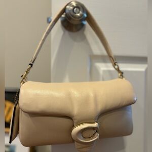 Coach Cream Pillow Tabby Shoulder Bag
